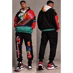 Champion x Coca-Cola Tracksuit Set 2XL Jacket & Pants Multicolor Reverse...